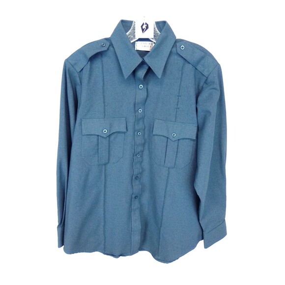 Uniform Group G & K Service  Men's Collard Button Down  Long Sleeve Button Shirt - Picture 1 of 5